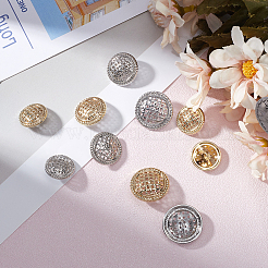30Pcs 6 Styles Alloy Buttons&nbsp;DIY-CY0001-19