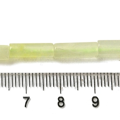 天然新しいヒスイの​​ビーズ連売り  コラム  13~14x4~4.5mm  穴：1.2mm  約14個/連  7.48''（19センチメートル）&nbsp;G-U010-A08-01