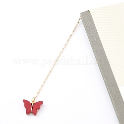 Skull Brass Enamel Pendants Bookmarks&nbsp;AJEW-JK00169