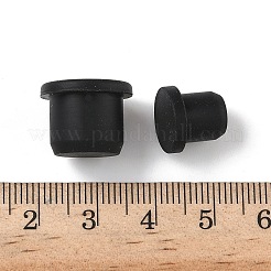 40種類のシリコンホールプラグ5個  穴プラグのスナップ  ポストパイプインサートエンドキャップ  家具フェンシング用  ラウンド  ブラック  9~12.5x8.5~18mm  8個/スタイル&nbsp;AJEW-GF0008-05B
