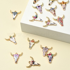 15Pcs 15 Styles Zinc Alloy Enamel Pendants&nbsp;ENAM-YW0003-82