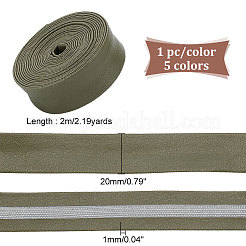 5Pcs 5 Colors Flat PU Leather Folded Edge Band&nbsp;LC-PH0001-09