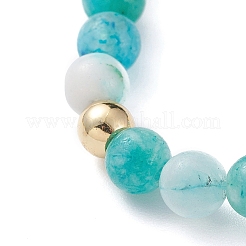 Natural Hemimorphite Stretch Charm Bracelets&nbsp;BJEW-JB04849-05