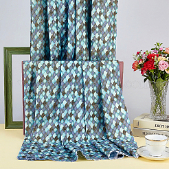 Fish Scales Pattern Cotton Fabric&nbsp;DIY-WH0622-777B