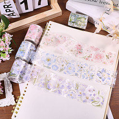 4Pcs 4 Colors PET Decorative Stickers&nbsp;DIY-PH0032-40