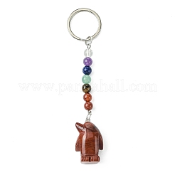 Penguin Natural Gemstone Keychain&nbsp;KEYC-F040-08