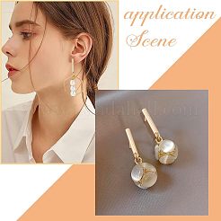 Brass Stud Earring Findings&nbsp;KK-FH0003-77