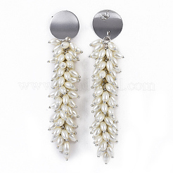 304 Stainless Steel Dangle Ear Studs&nbsp;EJEW-JE03287