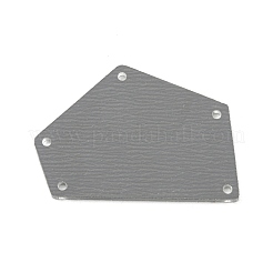 半透明のアクリルコネクターチャーム  ナゲットリンク  透明  25x35x1.3mm  穴：1.2mm&nbsp;MACR-G065-10A-02