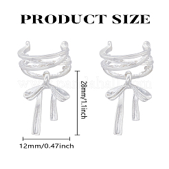 1 Pair Zinc Alloy Dangle Cuff Earrings&nbsp;EJEW-LP0009-05