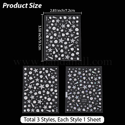 3Pcs 3 Styles Oceano Theme Nail Art Stickers Decals&nbsp;MRMJ-DJ0001-23