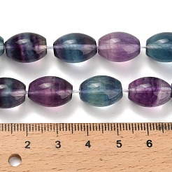 天然石蛍石ビーズ連売り  ライス  14~15x10~10.5mm  穴：0.8mm  約28個/連  15.75''（40センチメートル）&nbsp;G-L634-H01-14x10mm