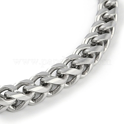 Non-Tarnish 304 Stainless Steel Wheat Chain Bracelets&nbsp;STAS-L692-001P