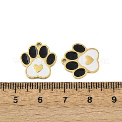 304 Stainless Steel Enamel Pendants&nbsp;STAS-L302-24G-02