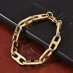 304 Stainless Steel Mariner Link Chain Bracelets for Women Men&nbsp;BJEW-F488-32G