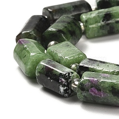 Natural Ruby in Zoisite Beads Strands&nbsp;G-N327-06-02