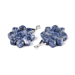 Natural Blue Spot Jasper Pendants&nbsp;G-T144-12J