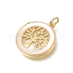 Brass Micro Pave Clear Cubic Zirconia Pendants&nbsp;CU-CBAF50C-15G