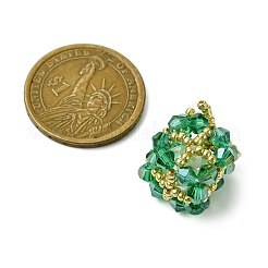 Christmas Seed Beads Beaded Charms&nbsp;PALLOY-MZ00299-03