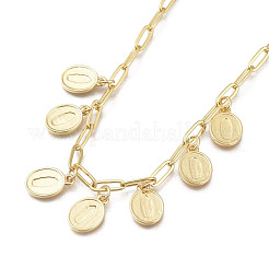 Brass Pendant Necklaces&nbsp;NJEW-M185-01G