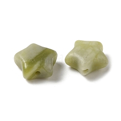 天然中国南翡翠ビーズ  スター  10.5~11x11~12x6mm  穴：1.4mm&nbsp;G-A090-02B