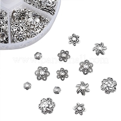 Tibetan Style Alloy Bead Caps&nbsp;PALLOY-JP0005-08AS
