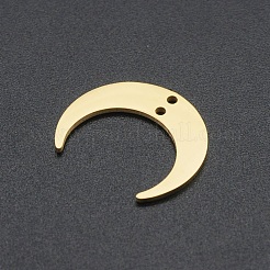 201 Stainless Steel 2-Loop Link Charms&nbsp;STAS-N090-LA039-2-G