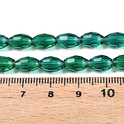 Transparent Glass Beads Strands&nbsp;EGLA-A037-T6x8mm-D11