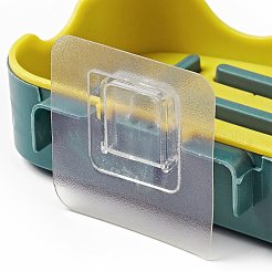 Plastic Wall Mounted Self Draining Soap Boxes&nbsp;DJEW-G029-02B