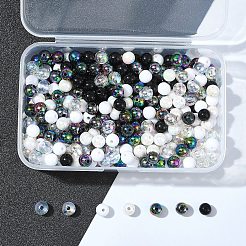 350Pcs 7 Colors Transparent & Opaque Acrylic Beads&nbsp;MACR-FS0001-82