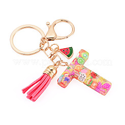 Fruit Series Letter Resin Keychains&nbsp;KEYC-TAC0033-02T