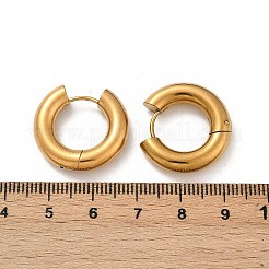 202 Stainless Steel Polishing Hoop Earrings&nbsp;EJEW-M106-02G-03