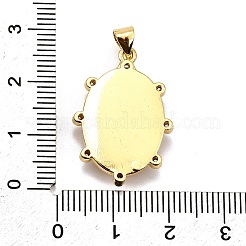 Rack Plating Brass Micro Pave Cubic Zirconia Glue Photographic Paper Pendants&nbsp;KK-D343-03G