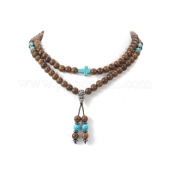 Alloy Gourd Tassel Pendant Necklace&nbsp;NJEW-JN04180