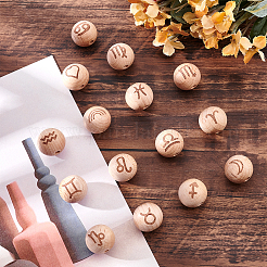 Natural Undyed Beech Beads&nbsp;WOOD-PH0001-03