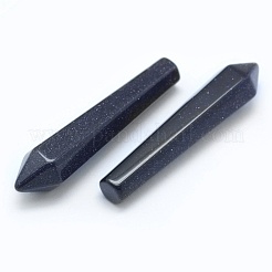 Synthetic Blue Goldstone Pointed Beads&nbsp;G-E490-E05-01