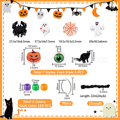 Halloween Theme DIY Keychain Making Kits&nbsp;DIY-PH0030-62