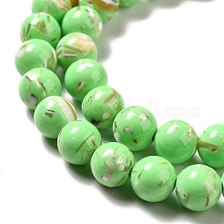 Synthetic Turquoise and Sea Shell Assembled Beads Strands&nbsp;G-D482-01C-02
