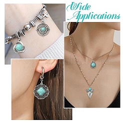 15Pcs 15 Styles Synthetic Turquoise Pendants&nbsp;FIND-CJ0004-26