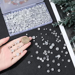 450Pcs 4 Styles Spray Painted Crackle Glass Beads&nbsp;CCG-PA0001-09A