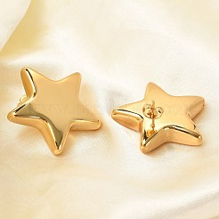 304 Stainless Steel Star Stud Earrings&nbsp;EJEW-Q011-03G