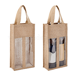 三角袋  ワインパッケージ用品  長方形  淡い茶色  350x180x85mm&nbsp;ABAG-WH0035-075B