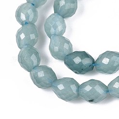 Natural Dyed White Jade Beads Strands&nbsp;G-T142-89B