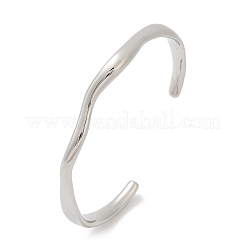 304 Stainless Steel Open Cuff  Bangles for Women&nbsp;BJEW-R019-03P-01