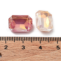 Electroplate K9 Glass Rhinestone Cabochons&nbsp;RGLA-M016-A03-AM
