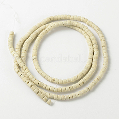 天然なココナッツ列ビーズ連売り  3.5x1.5~4mm  穴：1mm  約216個/連  22.8インチ&nbsp;COCB-O001-15