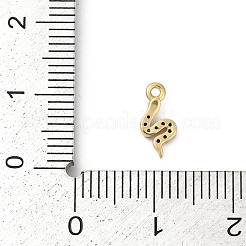 Brass Micro Pave Cubic Zirconia Charms&nbsp;KK-G526-04G