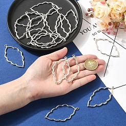 20Pcs Tibetan Style Alloy Open Back Bezel Big Pendants&nbsp;FIND-YW0010-01