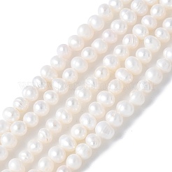 Natural Cultured Freshwater Pearl Beads Strands&nbsp;PEAR-I007-07N-02A