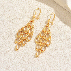 Brass Rhombus Hoop Earrings&nbsp;LP1975